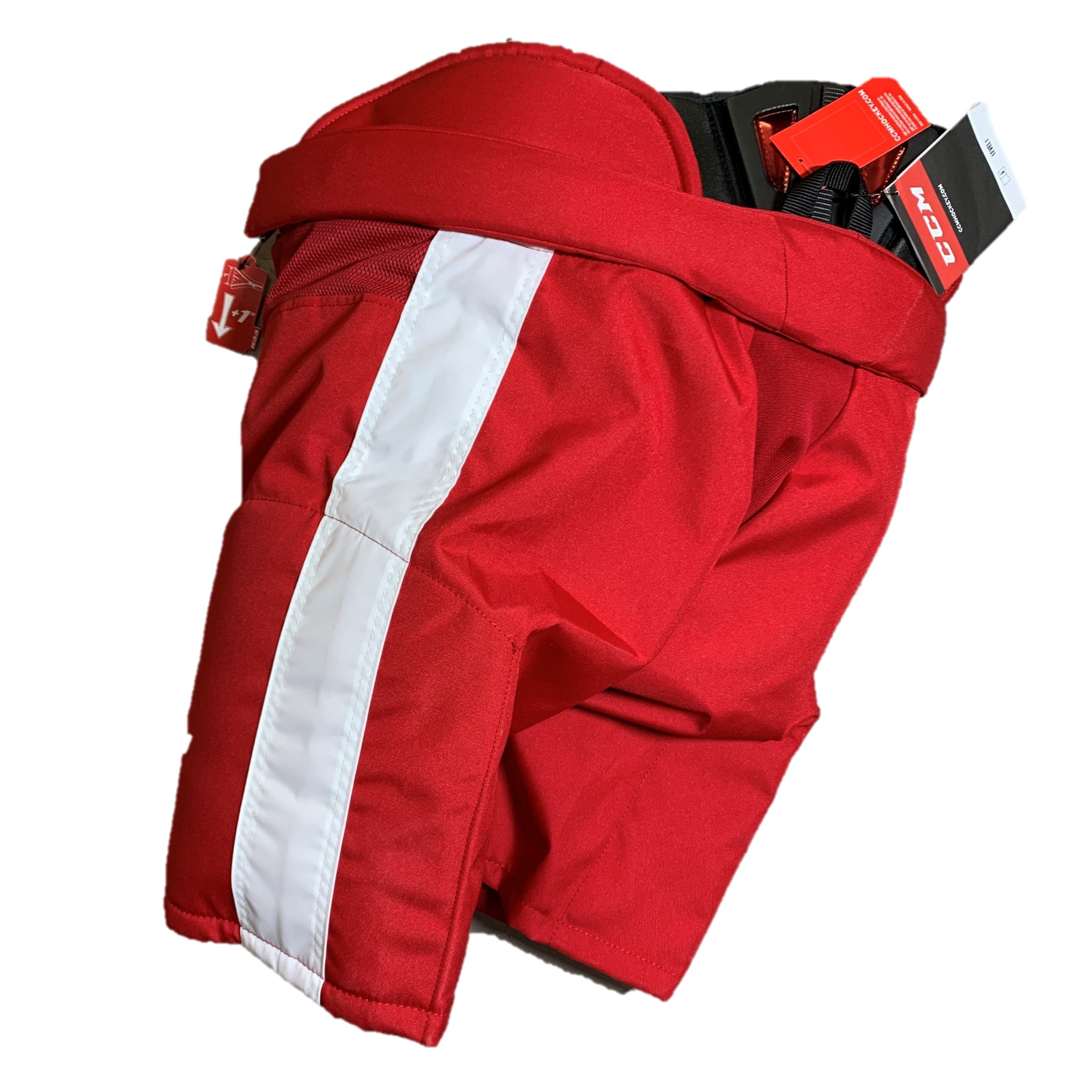 CCM HP45X - Pantalon NCAA Senior Pro Stock (Rouge/Blanc)